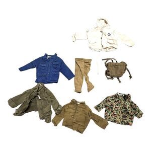 Vintage G.I. Joe Action Figure Clothing Set Pants Shirt Jacket Authentic LOT
